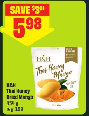 H&H Thai Honey Dried Mango 454 g