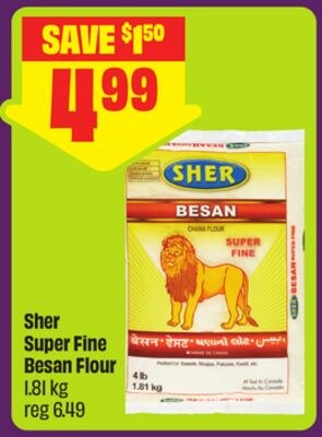 Sher Super Fine Besan Flour 1.81 kg