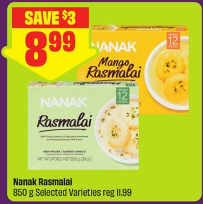 Nanak Rasmalai 850 g Selected Varieties