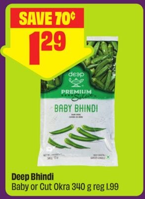 Deep Bhindi Baby or Cut Okra 340 g