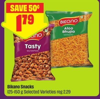 Bikano Snacks 125-150 g Selected Varieties