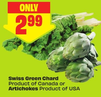 Swiss Green Chard Product of Canada or Artichok…