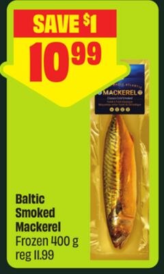 Baltic Smoked Mackerel Frozen 400 g