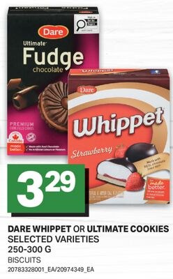 DARE WHIPPET OR ULTIMATE COOKIES / BISCUITS, 25…