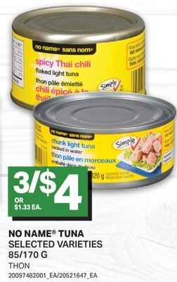 NO NAME® TUNA / THON, 85/170 G