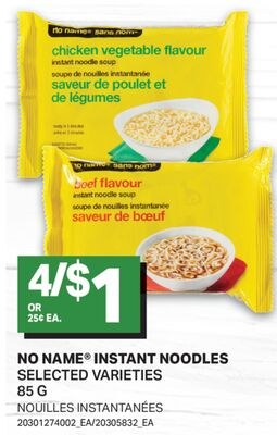 NO NAME® INSTANT NOODLES / NOUILLES INSTANTANÉE…