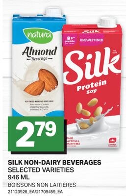 SILK NON-DAIRY BEVERAGES / BOISSONS NON LAITIÈR…