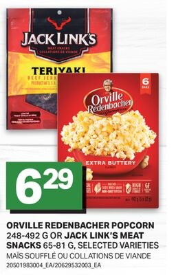 ORVILLE REDENBACHER POPCORN 248-492 G OR JACK L…