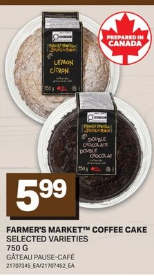 FARMER'S MARKET™ COFFEE CAKE / GÂTEAU PAUSE-CAF…