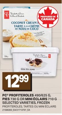 PC® PROFITEROLES 490/625 G, PIES 730 G OR MINI …