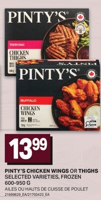 PINTY'S CHICKEN WINGS OR THIGHS / AILES OU HAUT…