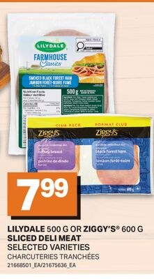 LILYDALE 500 G OR ZIGGY'S® 600 G SLICED DELI ME…