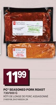 PC® SEASONED PORK ROAST / RÔTI DE LONGE DE PORC…