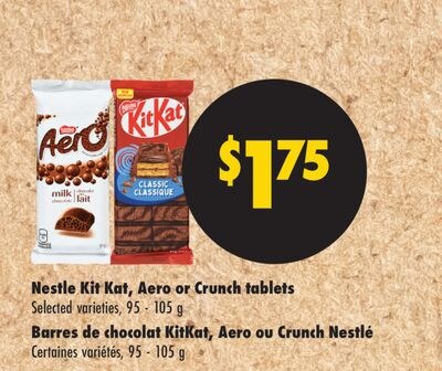 NESTLE KIT KAT, AERO OR CRUNCH TABLETS / BARRES…