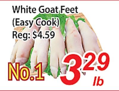 White Goat Feet (Easy Cook)