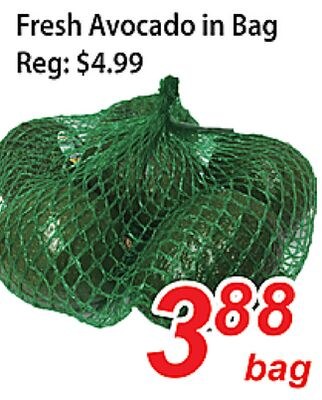 Fresh Avocado in Bag