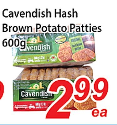 Cavendish Hash Brown Potato Patties