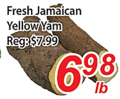Fresh Jamaican Yellow Yam