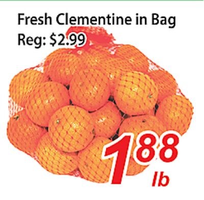 Fresh Clementine in Bag