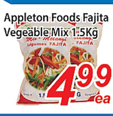 Appleton Foods Fajita Vegetable Mix 1.5Kg