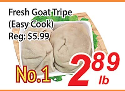 Fresh Goat Tripe (Easy Cook)