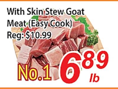With Skin Stew Goat Meat (Easy Cook)