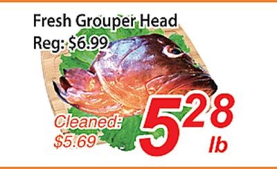 Fresh Grouper Head