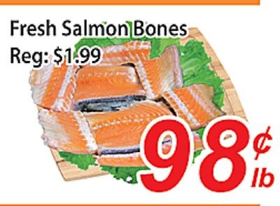 Fresh Salmon Bones