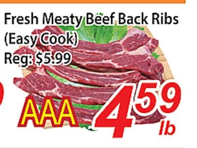Fresh Meaty Beef Back Ribs (Easy Cook)