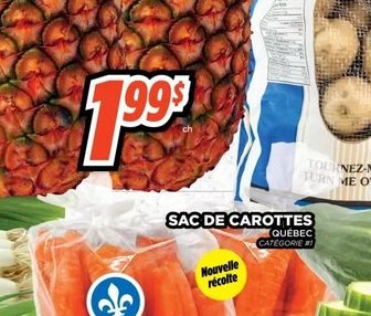 Sac de carottes 2 lbs