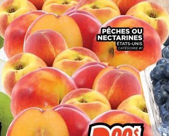 Pêches ou nectarines États-Unis