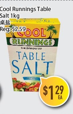 Cool Runnings Table Salt