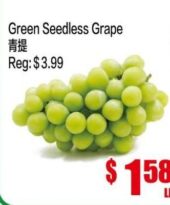 Green Seedless Grape