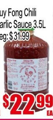 Guy Fong Chili Garlic Sauce 3.5L