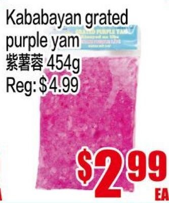 Kababayan grated purple yam