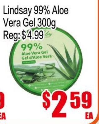 Lindsay 99% Aloe Vera Gel 300g