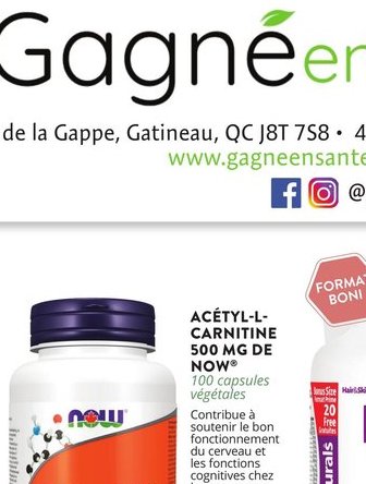 Acétyl-L-Carnitine NOW