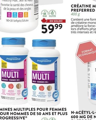 Vitamines Multiples pour Femmes de Progressive