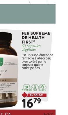 FER SUPRÊME DE HEALTH FIRST