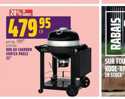 BBQ AU CHARBON VORTEX PROZZ 22"