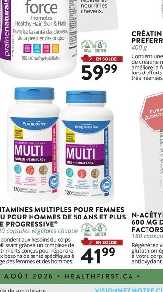 Vitamines Multiples pour Femmes Progressive