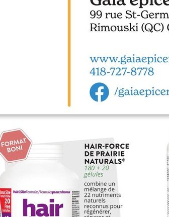 Hair Force de Prairie Naturals