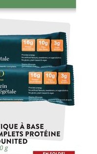 Barre énergétique à base d'aliments complets pr…