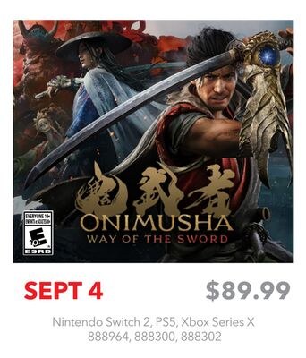 ONIMUSHA WAY OF THE SWORD Nintendo Switch 2, PS…