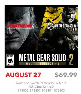 METAL GEAR SOLID MASTER COLLECTION Nintendo Swi…