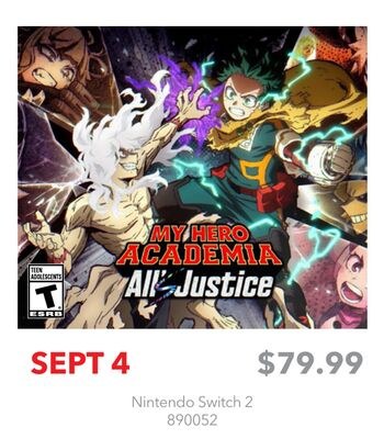 Nintendo Switch My Hero Academia All Justice