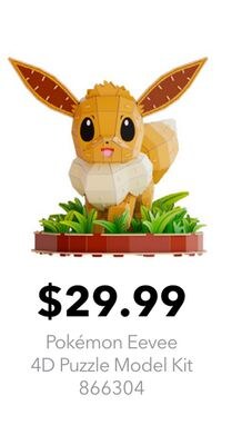 Pokémon Eevee 4D Puzzle Model Kit