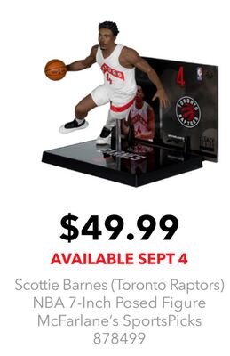 Scottie Barnes (Toronto Raptors) NBA 7-Inch Pos…