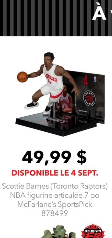 Scottie Barnes (Toronto Raptors) NBA figurine a…