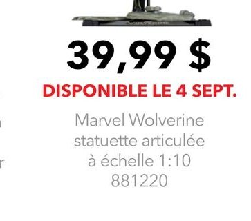 Marvel Wolverine statuette articulée